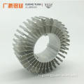 Round aluminyo heat sink